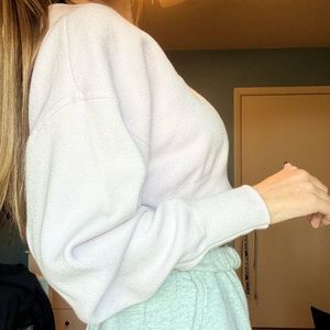 Cropped lilac hoodie